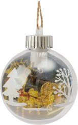 Шар 8см прозрачный, с подсветкой, SYQF-0124073