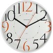 Часы настенные d30.5см Цветной циферблат, белые арт.77771747