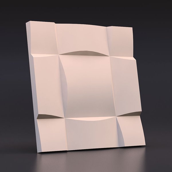Панель декоративная 3D Квадрат, 500х500мм (0,5м²/уп)