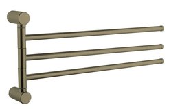 Держатель для полотенец поворотный тройной Haiba HB8413-4, бронза