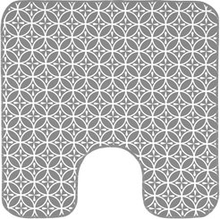 Коврик для туалета 50x52см 7069, 002-grey, ПВХ