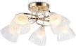 Люстра на штанге TR303027/5 GD/WH/CL золото/белый/прозрачный E27/5 max 60W D530х240