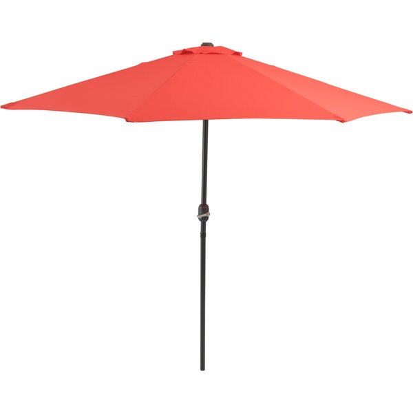 Зонт садовый d2,7м, стойка d38мм, 8 ребер, алюминий/полиэстер 160г, красный, UM00011-R