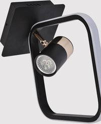 Люстра светодиодная 14W+1xGU10/6W Organo 2739-1 BK+FGD с пультом ДУ