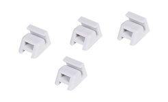 Фиксатор для телескопических направляющих Larvij пластик, белый 4шт