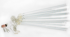 Электрогирлянда сосульки тающие внешняя 12х50см,холодный белый SYODL-003