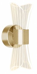 Бра DIO 12W 2Y-ON/OFF-230x80x85-GOLD/CLEAR-220-IP20