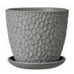 Горшок керамический Манго серый бутон 1,31л d14,6 h13