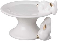 Блюдо на ножке Lefard Кролики 16,8х14,5х10,5см фарфор