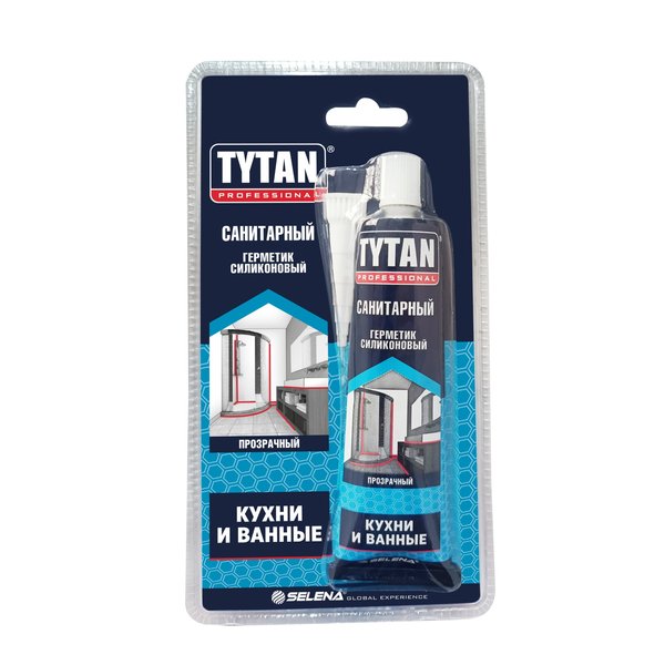 Герметик силиконовый санитарный TYTAN Professional прозрачный (85мл)