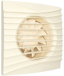 Вентилятор накладной D125 SILENT с обратным клапаном цвет Ivory