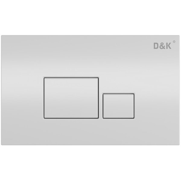 Клавиша смыва D&K Quadro DB1519016, белый