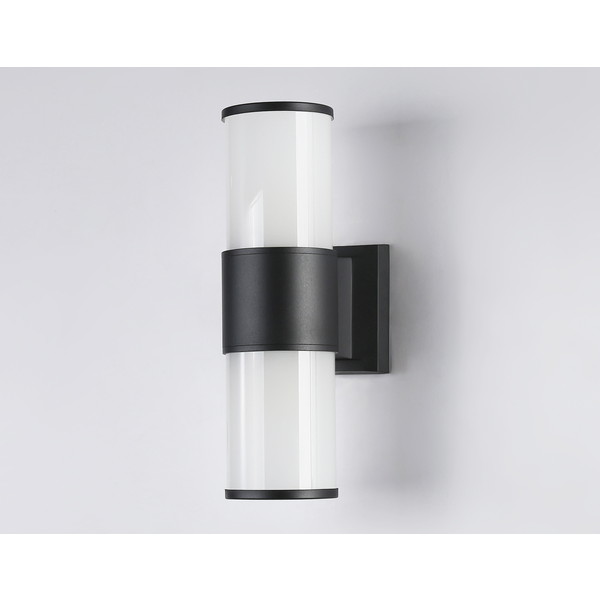 Светильник уличный настенный архитектурный Ambrella light ST2455 BK/FR IP54 E27 черный/белый матовый