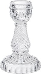 Подсвечник Lefard Diamant 6,5х6,5х10,5см стекло прозрачный