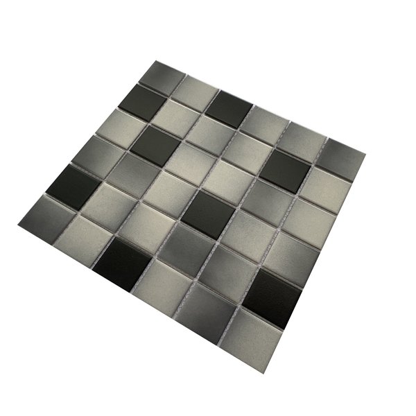 Мозаика Tessare 30,6х30,6х6см керамика черно-серый (PHPJA01)