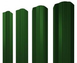Штакетник М-образный фигурный 1800х76мм Эконом ПЭ RAL 6005 зеленый