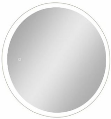 Шкаф зеркальный Brent White LED d60см с подсветкой