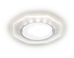 Светильник точечный встраиваемый со светодиодной лентой Ambrella light G216 CH/WH хром/матовый GX53+3W