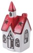 Фигурка керамическая Сказочный домик 15см, красно-белый, LED-подсветка, SYTCC-3823276 Фигурка керамическая Сказочный домик 15см, красно-белый, LED-подсветка, SYTCC-3823276