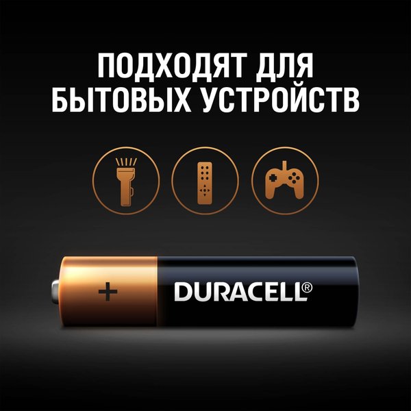 Батарейка алкалиновая Duracell ААА/LR03 2шт