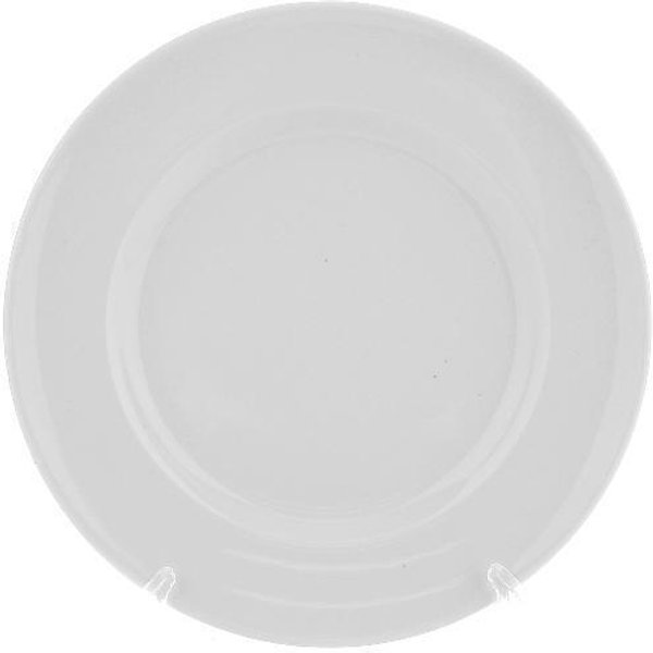 Тарелка обеденная 20см Идиллия белая, фарфор 4С0165