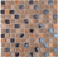 Мозаика SU Marron 30x30х0,07см микс корич-фиол.шт