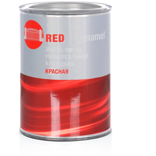 Эмаль ПФ-115 СТАНДАРТ полуматовая красная (0,8кг)