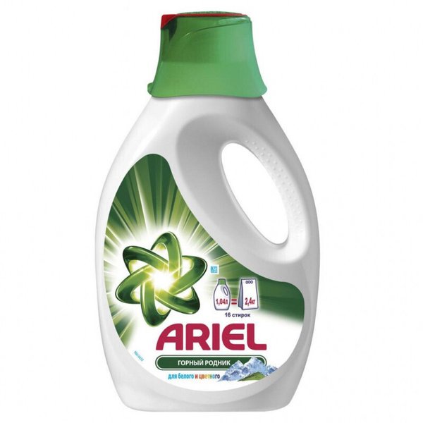 Гель д/стирки Ariel 1,04л Горный родник