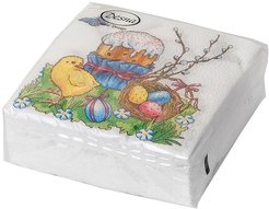 Салфетки бумажные Desna Design 40шт 24х24см Пасха 1-слойные