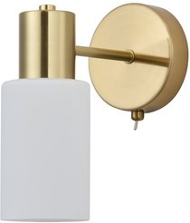 Бра Schaffner Ovest 74535-1W AB 1xE14 бронза/стекло