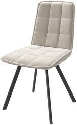 Стул кухонный Mamadoma Rom D-R b03 45х42х84см велюр/металл, бежевый/черный, поворотный