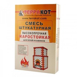 Смесь штукатурная жаростойкая Терракот 25кг 17053 купить с доставкой в ...