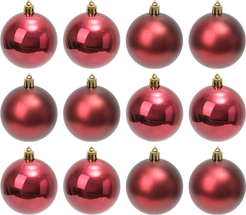 Набор шаров 12шт 7см, винный, SYQA-0125197