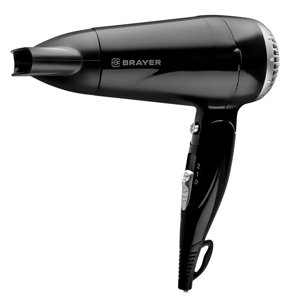 Фен для волос Brayer BR3024 1600Вт 2 скорости, складная ручка