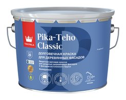 Краска для деревянных фасадов Pika-Teho Classic матовая белая База A (9л)