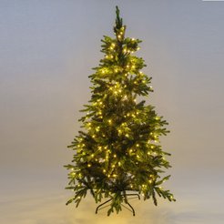 Ель искусственная Вирджиния 180см, 350LED, теплый белый свет, ПЭ+ПВХ