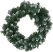 Венок новогодний 40см заснеженный без декора ПВХ SYHH-0925391 Венок новогодний 40см заснеженный без декора ПВХ SYHH-0925391