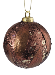 Шар с узором 8см кофе, SYPMQB-0223002