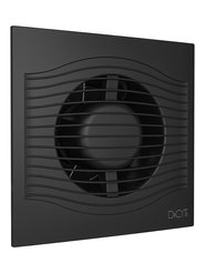 Вентилятор вытяжной осевой с обратным клапаном SLIM 4C Matt black,D100