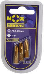 Биты Nox Titan PH2,25мм 3шт