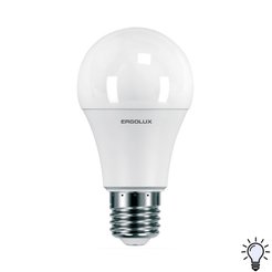 Лампа светодиодная А60 15Вт Е27 4500К 220-240В с датчиками Ergolux LED-A60P-15W-E27-4K
