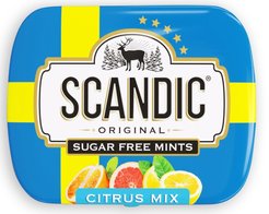 Конфеты без сахара SCANDIC Цитрусовый микс 14г
