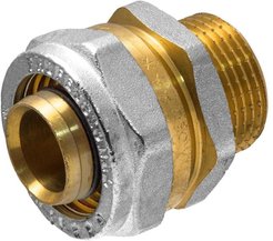 Соединение латунное обжимное Ø26ммх3/4" наружная резьба