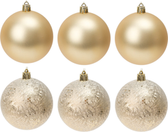 Набор шаров 6шт 8см золото SYQA-0125267