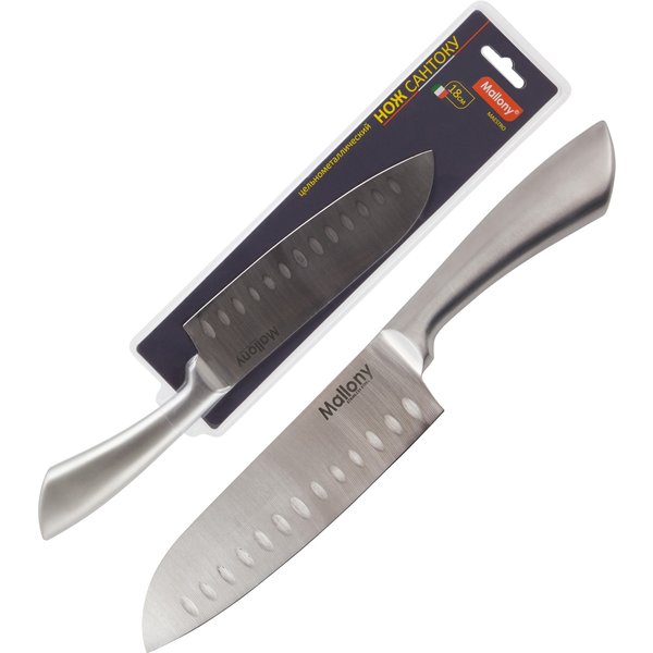 Нож сантоку Mallony Maestro MAL-01M 18см цельнометаллический
