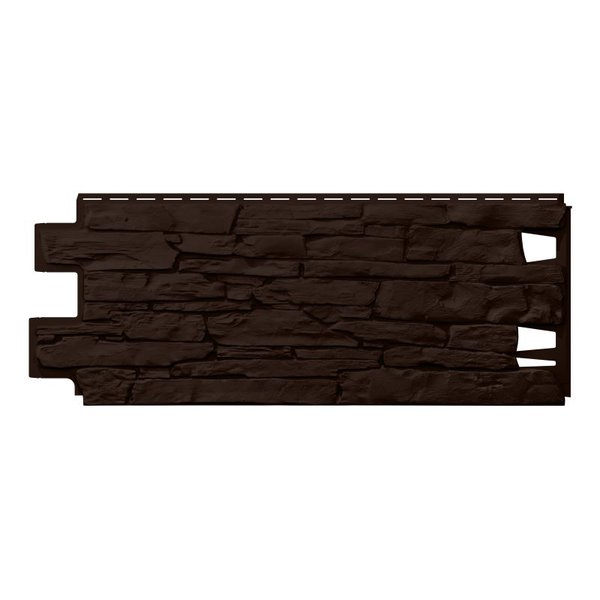 Панель фасадная камень темно-коричневый ТН ОПТИМА