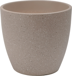 Кашпо бетонное Песок d25см h23,4см v8л, коричневый