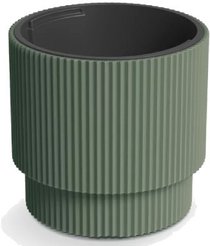 Кашпо Milly d30см h28,5см V10/17л зеленый, с вкладышем