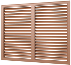 Решетка вентиляционная,профиль ПВХ,600х900,вишня