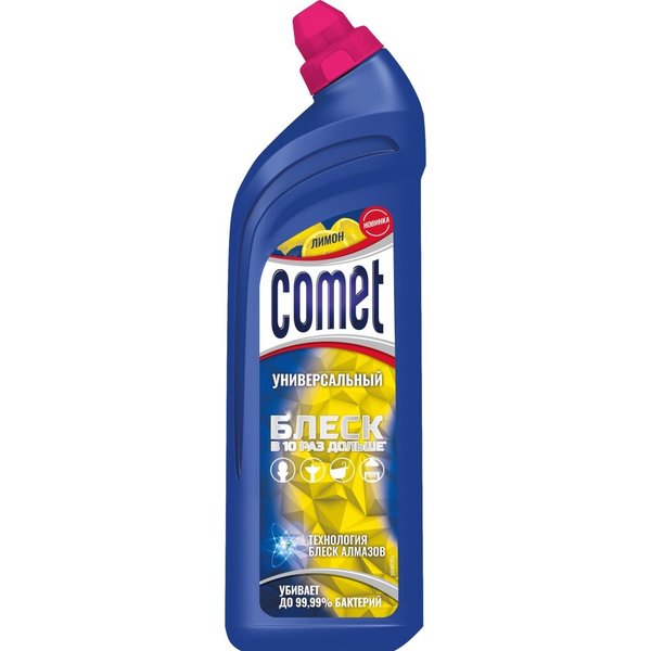 Гель чистящий универсальный Comet 850мл Лимон,дезинфицирующий
